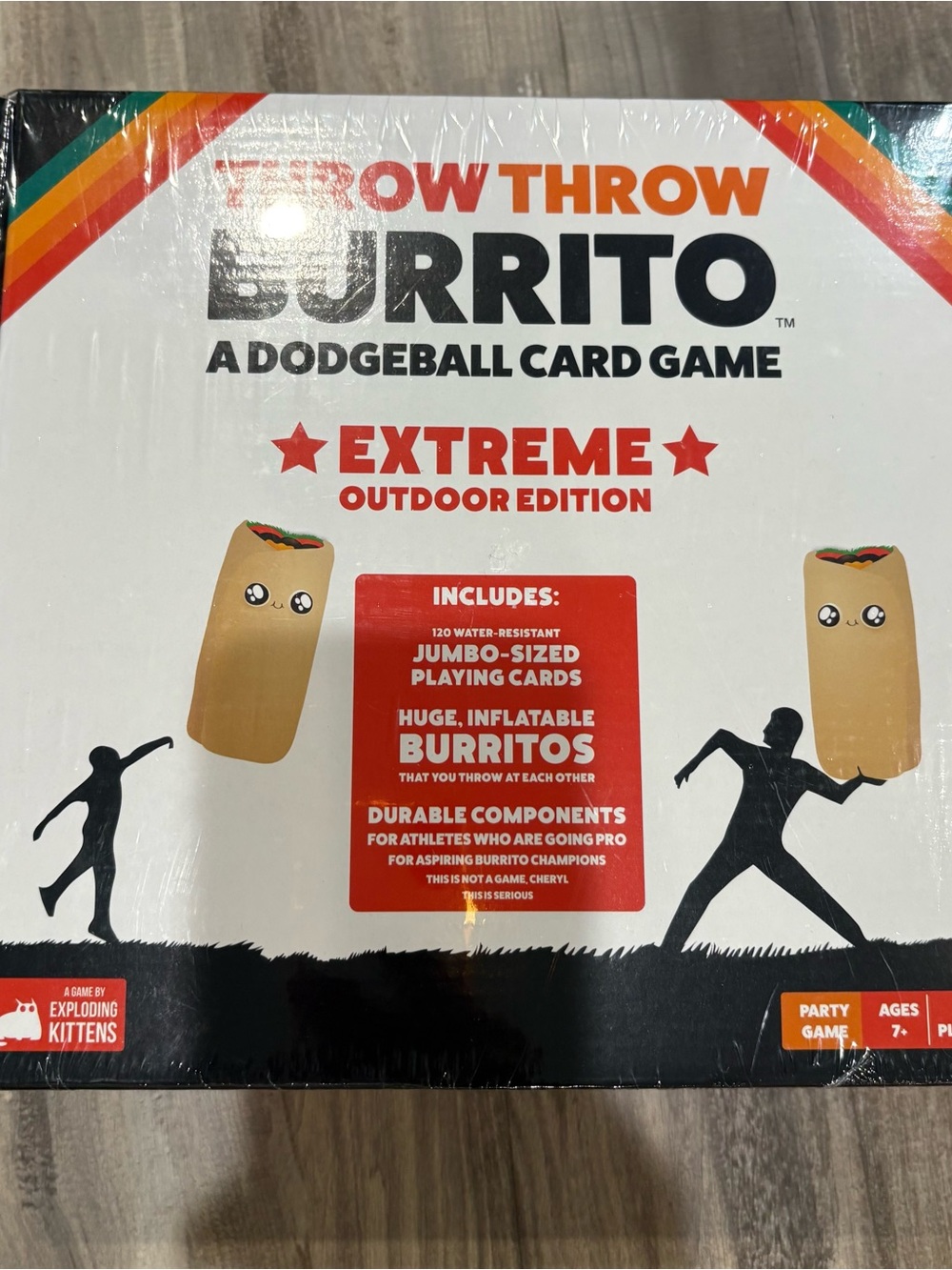 Exploding Kittens Throw Throw Burrito Extreme, 2-6 Players, Age 7+ New Sealed